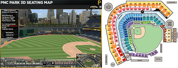 Seats for 2016 Pirates game